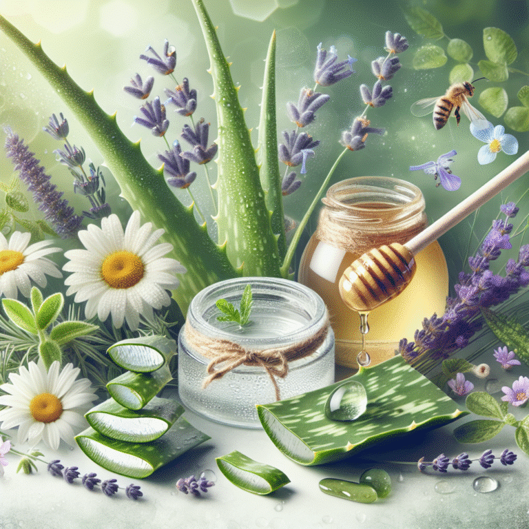 Produtos naturais para acalmar a pele sensível