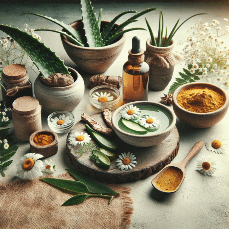Soluções anti-inflamatórias naturais para pele sensível