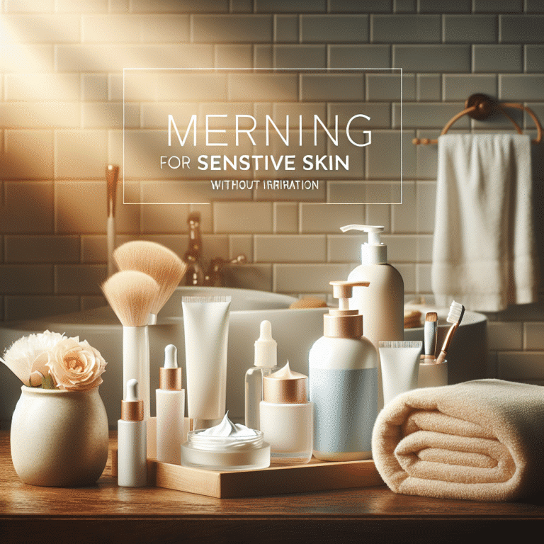 Rotina matinal para pele sensível sem irritação