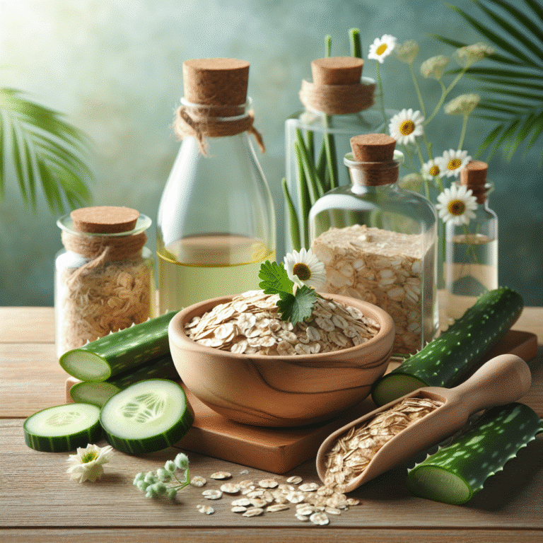 Produtos naturais ideais para rotina de pele sensível