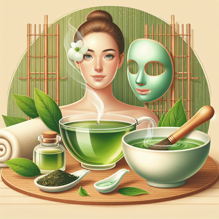 Como usar chá verde na pele sensível