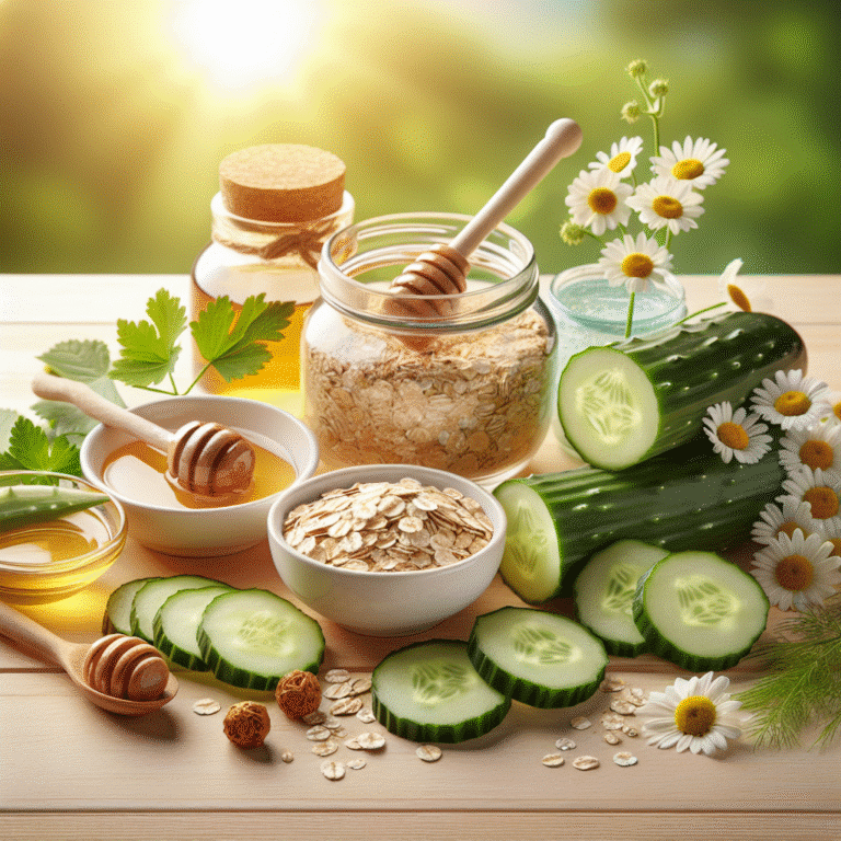 Máscaras naturais para pele sensível